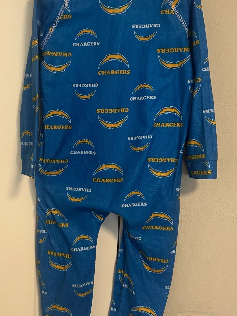 NFL Los Angeles Chargers Kids Fleece Footie Pajamas – 3T